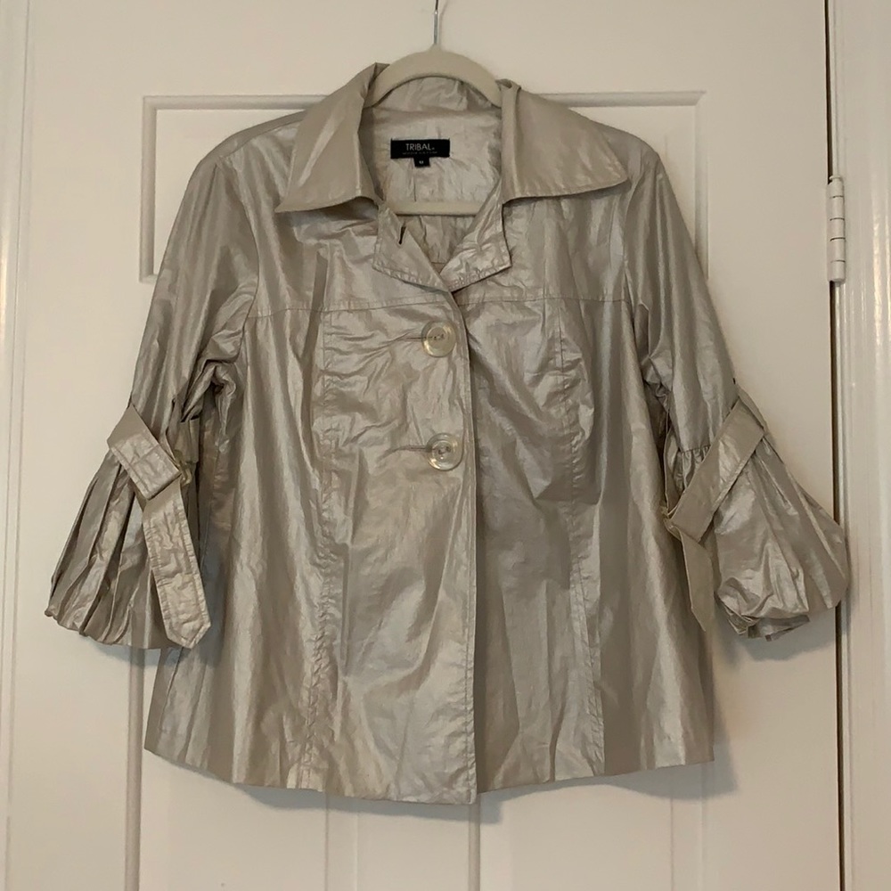 Tribal Cream Shimmer Jacket